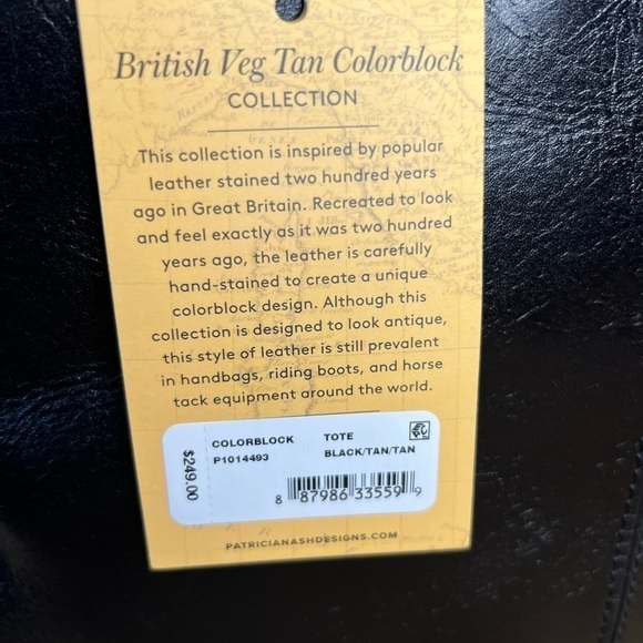 Patricia Nash Tote Leather Color Block - Picture 2 of 6